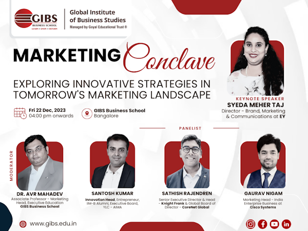GIBS Hosts Major Marketing Conclave, Rises Among Bangalore's Top PGDM Colleges